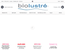 Tablet Screenshot of biolustre.com